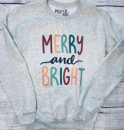 MERRY AND BRIGHT CEWNECK