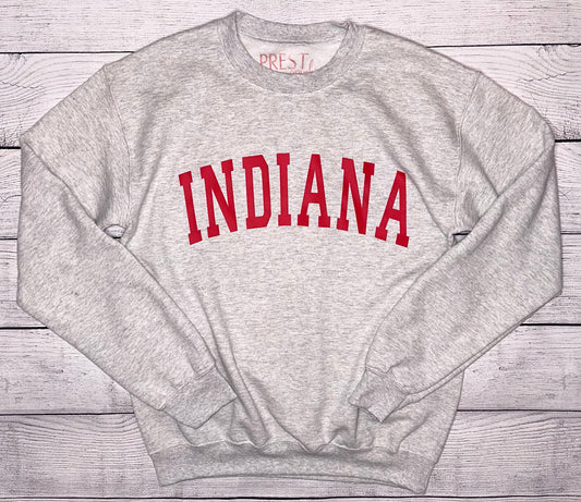 INDIANA VARSITY CREWNECK (gray)
