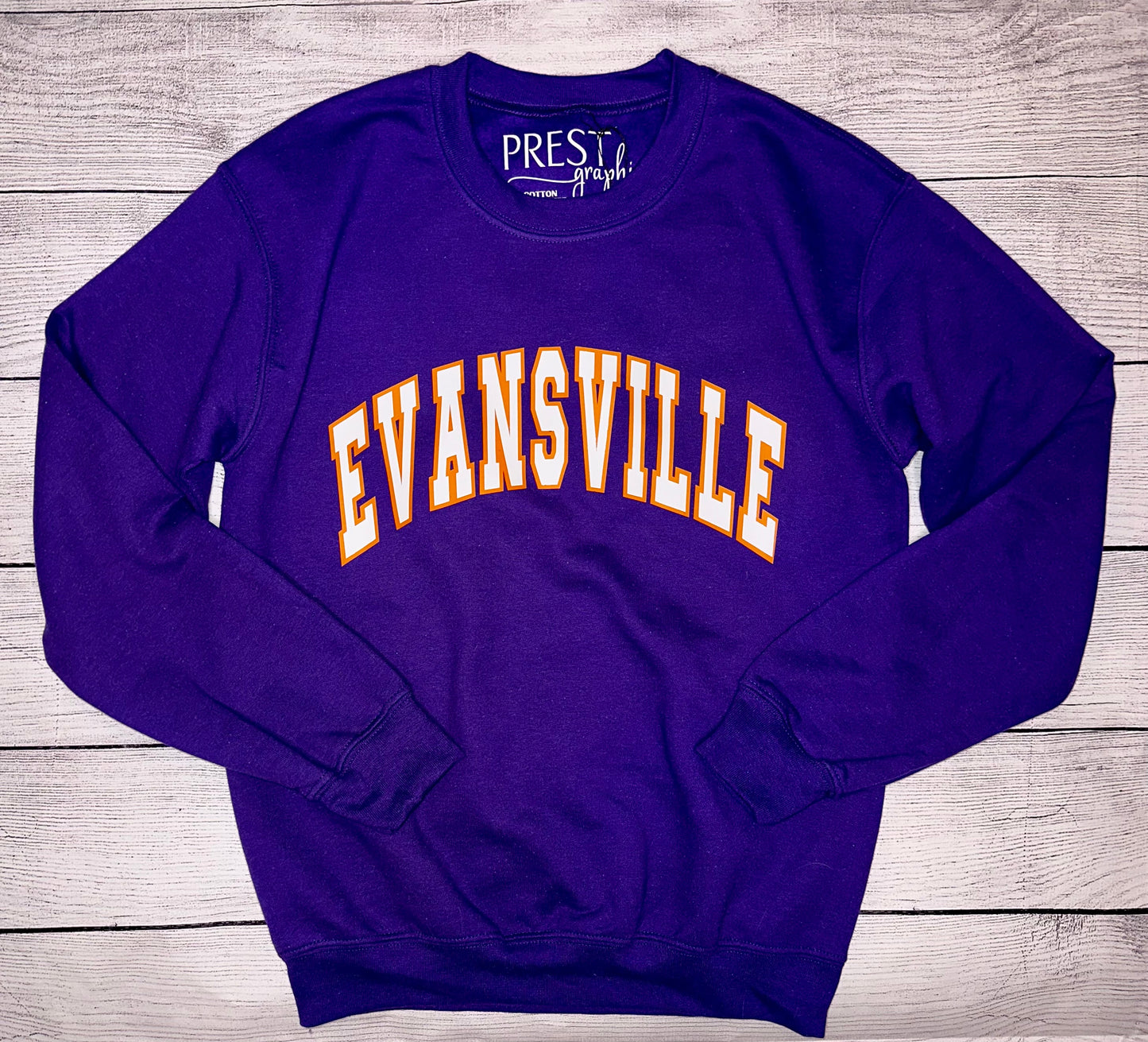 EVANSVILLE CREWNECK - PURPLE